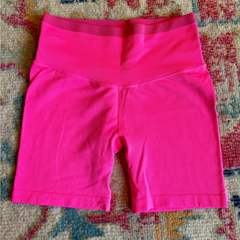 Vibrant Pink Workout Shorts